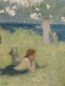 Sketch for the town hall of Bagnolet (Seine-Saint-Denis): Spring, 1893. Creator: Henri Rachou