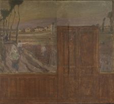 Sketch for the town hall of Créteil, 1898. Creator: Eugene Martial Simas