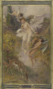 Sketch for the town hall of the 10th arrondissement of Paris: Taste, 1906. Creator: Lionel Noel Royer