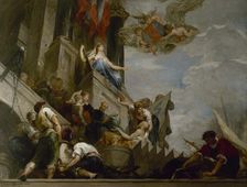 Sketch for the town hall of the 12th arrondissement, Paris: Industries, c.1880. Creator: Eugène Romain Thirion