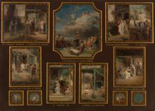 Sketch for the town hall of the 19th arrondissement of the City of Paris:Evocations of marriage,1880 Creator: Emile Levy