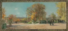 Sketch for the town hall of Vanves: Terrace of the Lycee Michelet, 1902. Creator: Pierre Vauthier