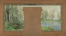 Sketch for the town hall of Vanves: The pond of Ursine, 1902. Creator: Pierre Vauthier