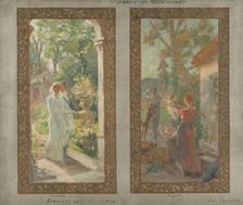 Sketch for the town hall of Villemonble : Marriage, Family, c.1913. Creator: Edmond Tapissier