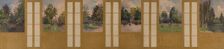 Sketch for the town hall of Vincennes: View of the Bois de Vincennes, 1898. Creator: Paul Leon Felix Schmitt