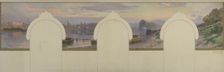 Sketch for the town hall at Asnières : banks of the River Seine, c.1901. Creator: Paul Leon Felix Schmitt
