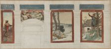 Sketch for the town hall in 4th arrondissement: November, December, January, February, 1884. Creator: Paul Milliet