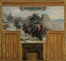 Sketch for the town hall in Arcueil-Cachan: The homeland, between 1887 and 1888. Creator: Edouard Vimont