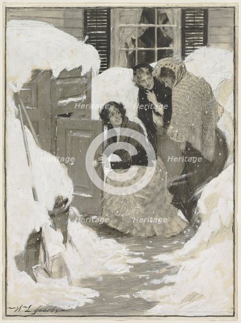Sketch for a Book Illustration. Creator: William Leroy Jacobs (American, 1869-1917).