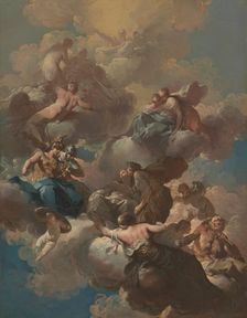Sketch for a Ceiling Fresco, c. 1740. Creator: Giovanni Domenico Ferretti da Imola