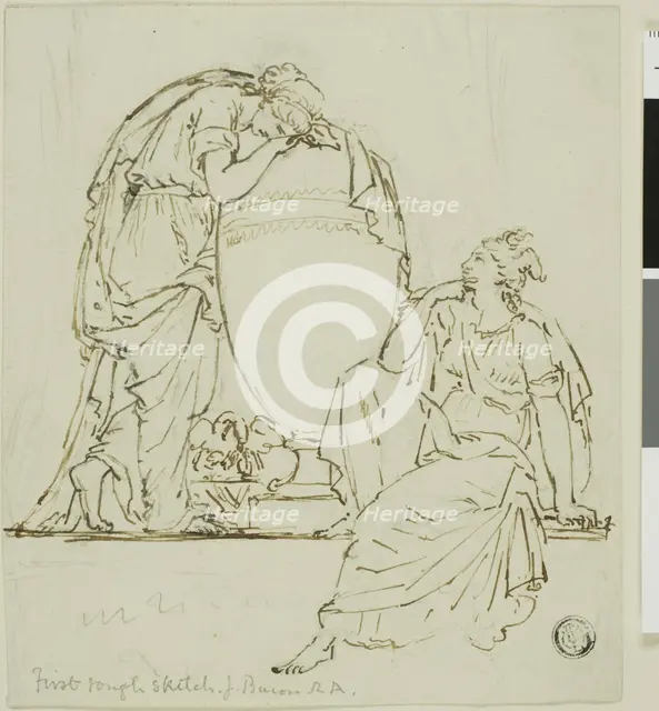 Sketch for a Funeral Monument, n.d. Creator: John Bacon I.