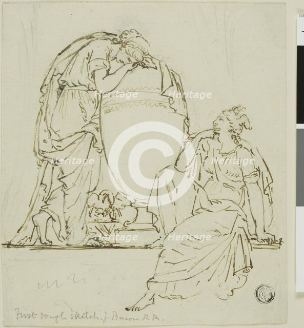 Sketch for a Funeral Monument, n.d. Creator: John Bacon I.