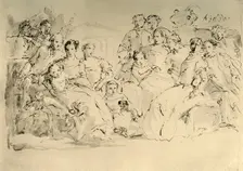 Sketch for a Group Portrait mid 18th century, (1928). Artist: Giovanni Battista Tiepolo