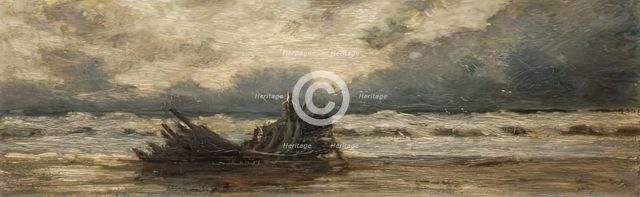 Sketch for "A Homeless Sea", 1900-1924. Creator: Leslie Thomson.