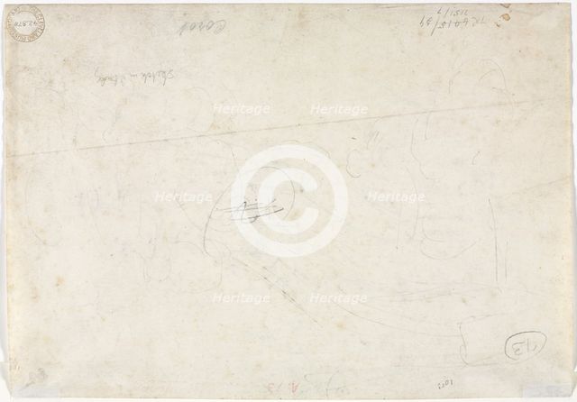 Sketch for a Landscape (verso), 1827. Creator: Jean Baptiste Camille Corot (French, 1796-1875).