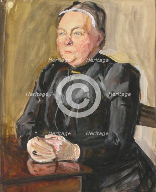 Sketch for a Portrait, 1906. Creator: Verner Thome.