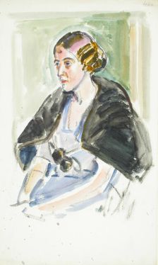 Sketch for a Portrait, c1910s. Creator: Verner Thome