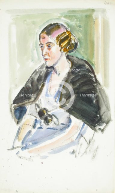 Sketch for a Portrait, c1910s. Creator: Verner Thome.