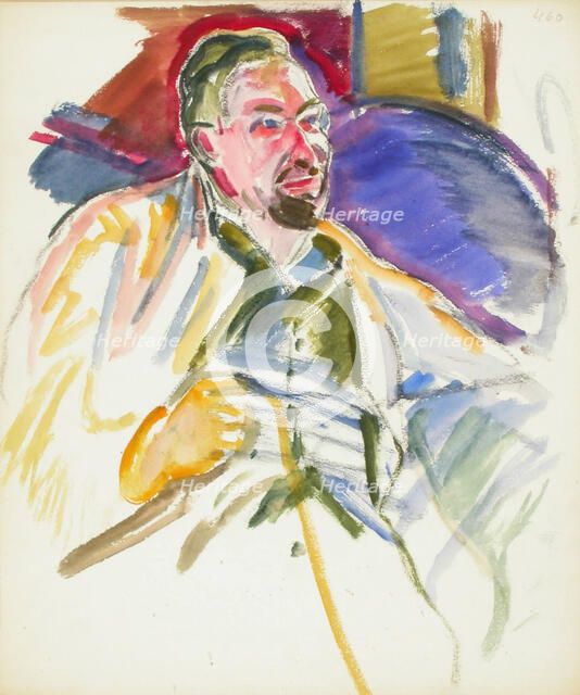 Sketch for a Portrait, c1910s. Creator: Verner Thome.