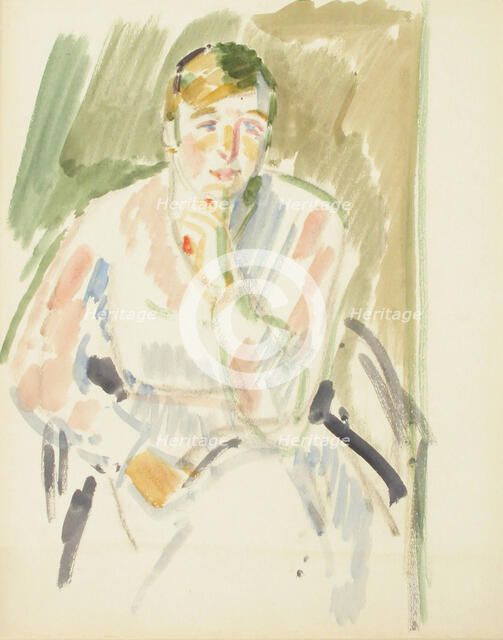 Sketch for a Portrait, c1910s. Creator: Verner Thome.