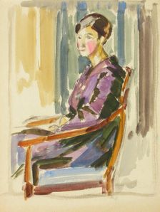 Sketch for a Portrait, c1910s. Creator: Verner Thome