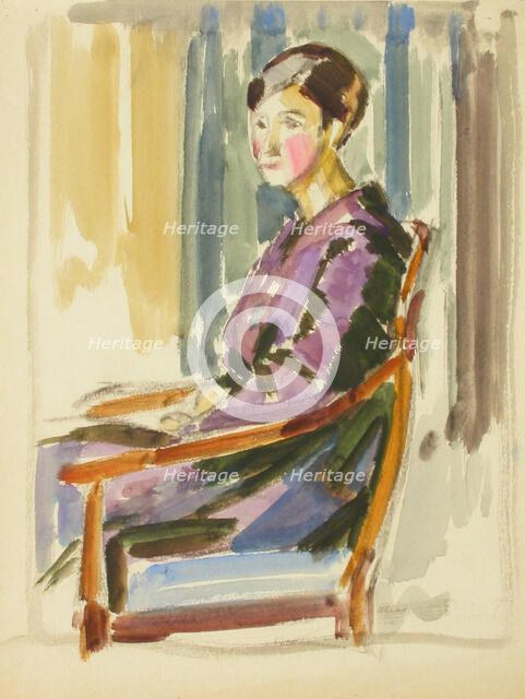 Sketch for a Portrait, c1910s. Creator: Verner Thome.