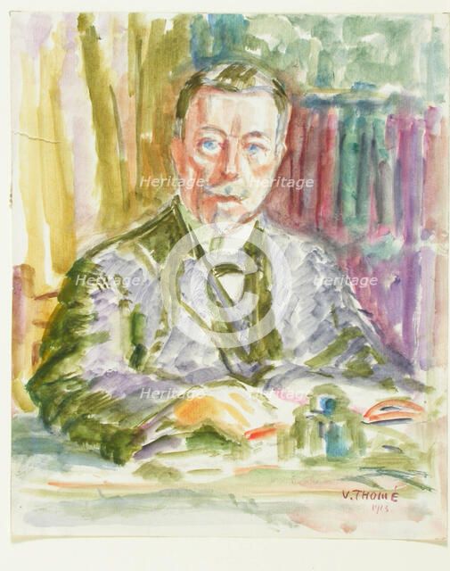 Sketch for a Portrait, c1910s. Creator: Verner Thome.