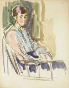 Sketch for a Portrait, c1910s. Creator: Verner Thome