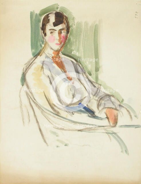 Sketch for a Portrait, c1910s. Creator: Verner Thome.