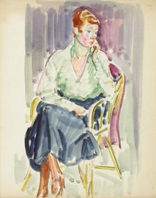 Sketch for a Portrait, c1910s. Creator: Verner Thome