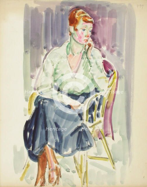 Sketch for a Portrait, c1910s. Creator: Verner Thome.