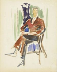 Sketch for a Portrait, c1910s. Creator: Verner Thome