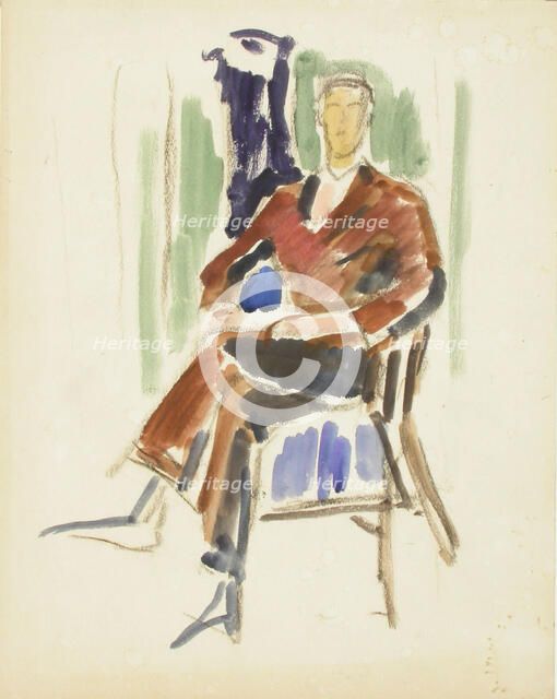 Sketch for a Portrait, c1910s. Creator: Verner Thome.