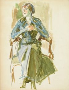 Sketch for a Portrait, c1910s. Creator: Verner Thome