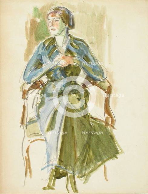 Sketch for a Portrait, c1910s. Creator: Verner Thome.