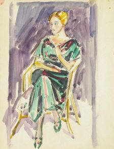 Sketch for a Portrait, c1910s. Creator: Verner Thome