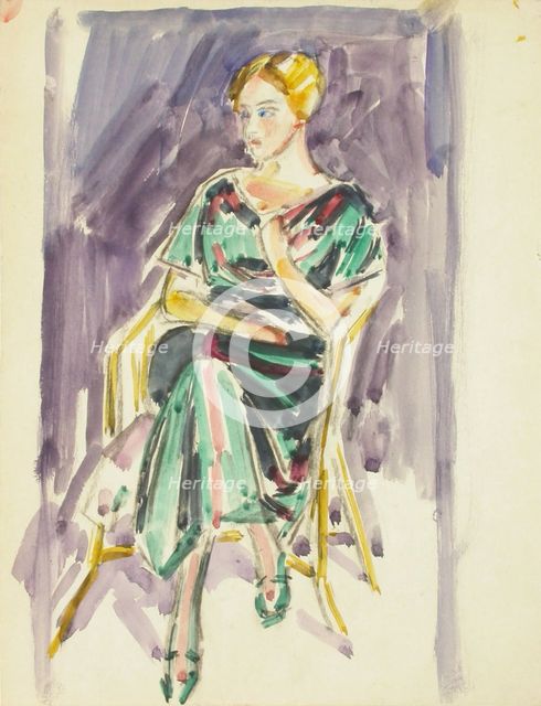 Sketch for a Portrait, c1910s. Creator: Verner Thome.