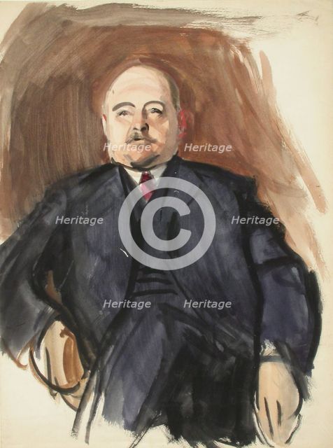 Sketch for a Portrait, c1910s. Creator: Verner Thome.