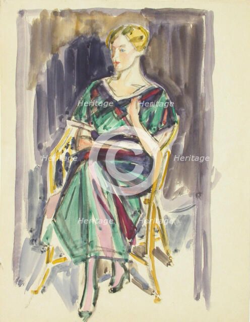 Sketch for a Portrait, c1910s. Creator: Verner Thome.