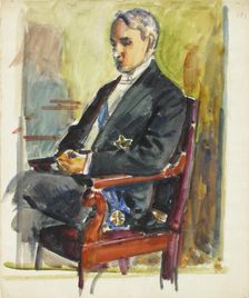Sketch for a Portrait, c1910s. Creator: Verner Thome