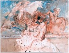 Sketch For A Silk Design, 1899. Creator: Charles Conder