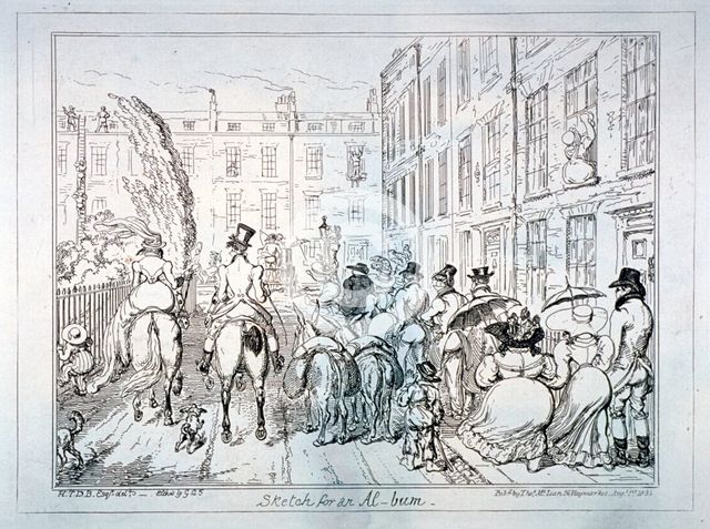 'Sketch for an Al-bum', 1835.          Artist: George Cruikshank