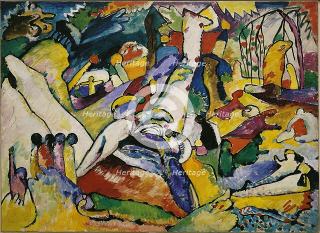 Sketch for "Composition II", 1909-1910. Creator: Kandinsky, Wassily Vasilyevich (1866-1944).