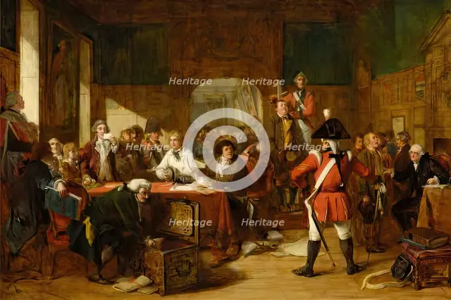 Sketch for "Drawing For The Militia", 1849. Creator: John Phillip.