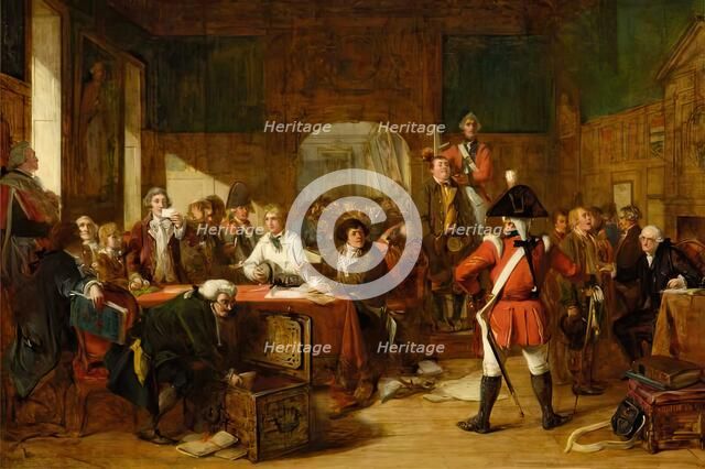 Sketch for "Drawing For The Militia", 1849. Creator: John Phillip.