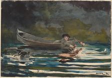 Sketch for "Hound and Hunter", 1891/1892. Creator: Winslow Homer