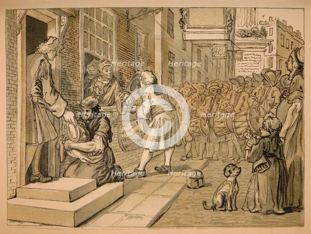Sketch for 'Industry and Idleness' - Plate VI, 1747. Artist: William Hogarth.