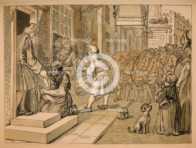 Sketch for 'Industry and Idleness' - Plate VI, 1747. Artist: William Hogarth.