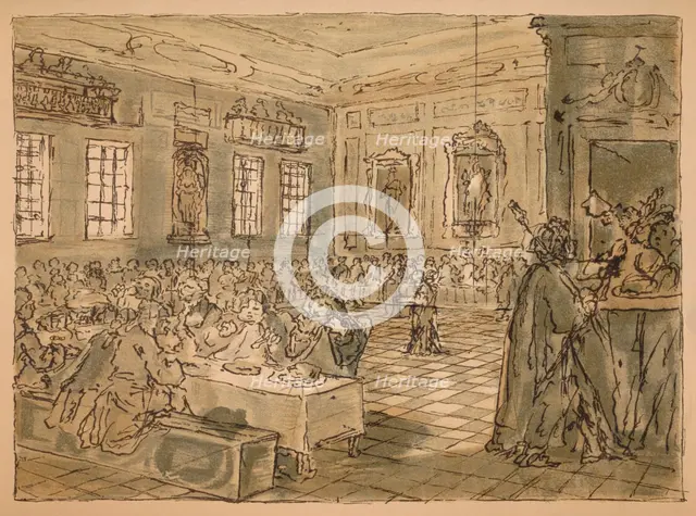 Sketch for 'Industry and Idleness' - Plate VIII, 1747. Artist: William Hogarth.