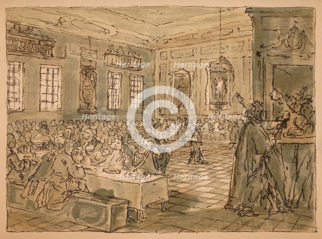 Sketch for 'Industry and Idleness' - Plate VIII, 1747. Artist: William Hogarth.